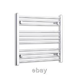 700mm Wide 600mm High Designer Chrome Heated Towel Rail Radiator Bathroom Rad