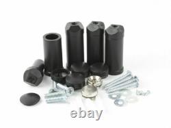 700mm Wide Black Ladder Heated Towel Rail Radiator Designer Bathroom UK