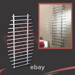 700mm(w) x 1200mm(h) Barmouth Chrome Heated Towel Rail Warmer Radiator 1997BTU