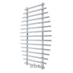 700mm(w) x 1200mm(h) Barmouth Chrome Heated Towel Rail Warmer Radiator 1997BTU