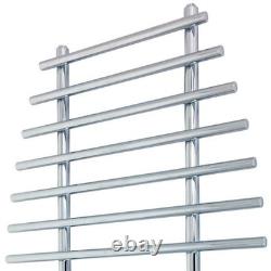 700mm(w) x 1200mm(h) Barmouth Chrome Heated Towel Rail Warmer Radiator 1997BTU