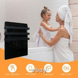 730W Infrared Towel Warmer with thermostat Heated Towel Rack with WiFi Bathroom