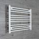 750 Mm Wide White Ladder Heated Towel Rail Radiator Designer Bathroom Niche Size