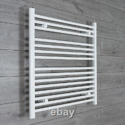 750mm Wide White Heated Towel Rail Radiator Straight 600/800/1000/1200/1400/1800