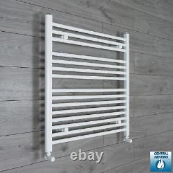 750mm Wide White Heated Towel Rail Radiator Straight 600/800/1000/1200/1400/1800