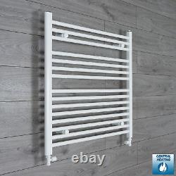 750mm Wide White Heated Towel Rail Radiator Straight 600/800/1000/1200/1400/1800