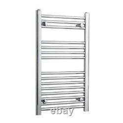 800 x 400 mm Chrome Heated Towel Rail Radiator Central Heating Flat & Curved