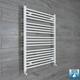 800mm Wide 1000mm High Straight White Heated Towel Rail Radiator Bathroom Rad