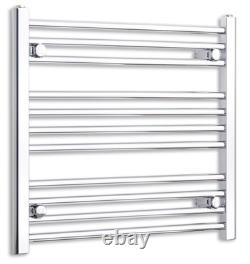 800mm Wide 800mm High Chrome Ladder Heated Towel Rail Radiator Bathroom