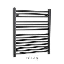 800mm Wide Black Ladder Heated Towel Rail Radiator Designer Bathroom UK 800mm Wide Black Ladder Heated Towel Rail Radiator Designer Bathroom UK