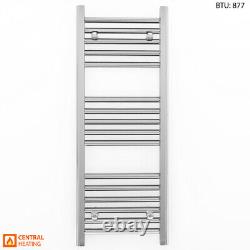 900 mm High Small Chrome Bathroom Heated Towel Rail Radiator Next Day Delivery