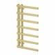 900 X 500mm Twin Valve Flat Heated Towel Rail Radiator Bathroom Brushed Brass