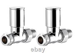 900mm Wide 600mm High Chrome Ladder Heated Towel Rail Radiator Bathroom UK