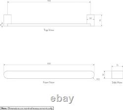 ABI Interiors Milani Heated Towel Rail Brushed Brass ABI Interiors Milani Heated Towel Rail Brushed Brass