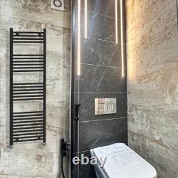 ARKO Towel rail radiator, Bathroom Heated Towel Rail Wall Mounted, Black