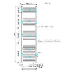 All Sizes Anthracite Straight Heated Towel Rail Radiator Bathroom Ladder Warmer