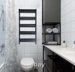Aluminium Towel rail. Compatible with heat pump. Energy efficient. Black