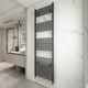 Anthracite Bathroom Heated Towel Rail Radiator Straight Ladder Warmer Heating