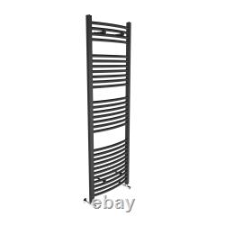 Anthracite Curved Straight Heated Towel Rail Bathroom Ladder Warmer Radiator