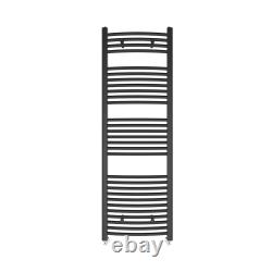 Anthracite Curved Straight Heated Towel Rail Bathroom Ladder Warmer Radiator