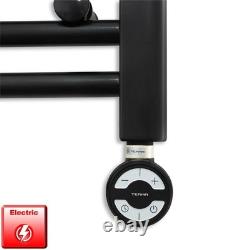 Anthracite Electric Towel Rail 300mm All Sizes Flat Panel Bathroom UK