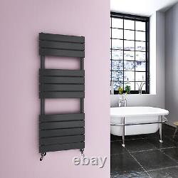 Anthracite Flat Panel Modern Design Heated Towel Rails Bathroom Ladder Radiator