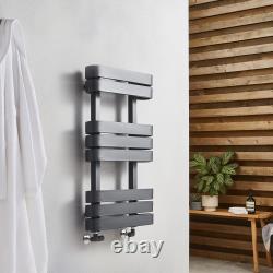 Anthracite Modern Designer Bathroom Towel Rail Radiator 500mm 1200mm 850mm