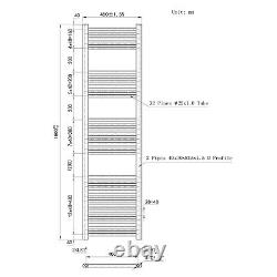 Anthracite White Bathroom Radiator Heated Towel Rail Radiator Straight