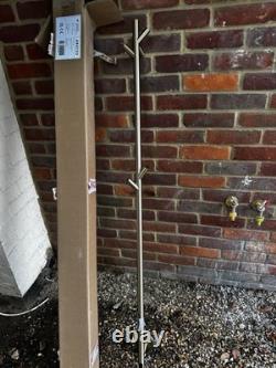 Arezzo Electric Towel and Robe Hanging Bar heated towel rail Brushed Brass