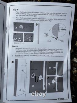 Arezzo Electric Towel and Robe Hanging Bar heated towel rail Brushed Brass