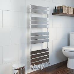 Bathroom 1200x500mm Heated Towel Rail Radiator Central Heating Flat Panel Chrome