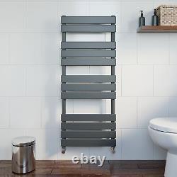 Bathroom 1200x500mm Heated Towel Rail Radiator Central Heating Panel Anthracite