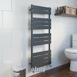 Bathroom 1200x500mm Heated Towel Rail Radiator Central Heating Panel Anthracite