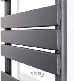 Bathroom 1200x500mm Heated Towel Rail Radiator Central Heating Panel Anthracite