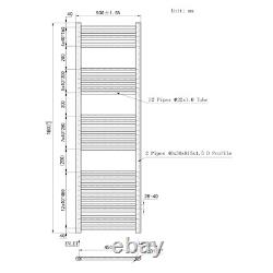 Bathroom Anthracite Straight Heated Towel Rail Radiator Ladder Warmer