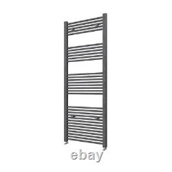 Bathroom Anthracite Straight Heated Towel Rail Radiator Ladder Warmer
