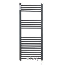 Bathroom Chrome Electric Ladder Heated Towel Rail Manual & Thermostatic Radiator