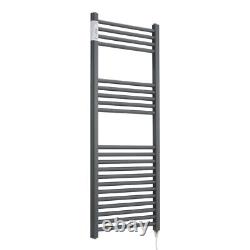 Bathroom Chrome Electric Ladder Heated Towel Rail Manual & Thermostatic Radiator