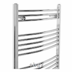 Bathroom Curved Heated Warmer Towel Rail Ladder Radiator Rad 1150 x 600 Chrome