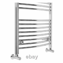 Bathroom Curved Heated Warmer Towel Rail Ladder Radiator Rad 1150 x 600 Chrome