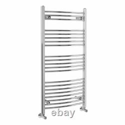 Bathroom Curved Heated Warmer Towel Rail Ladder Radiator Rad 1150 x 600 Chrome