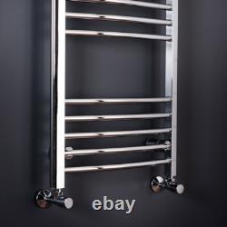 Bathroom Curved Heated Warmer Towel Rail Ladder Radiator Rad 1150 x 600 Chrome