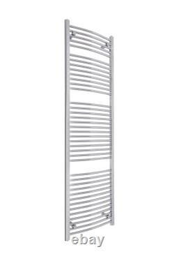 Bathroom Electric Curved/Straight Heated Towel Rail Manual & Thermostatic Rad