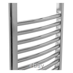 Bathroom Electric Curved/Straight Heated Towel Rail Manual & Thermostatic Rad