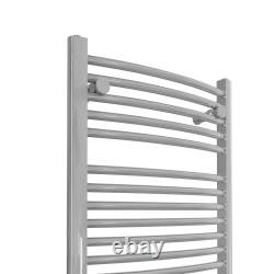 Bathroom Electric Curved Towel Warmer Ladder Heated Radiator Towel Rail Steel