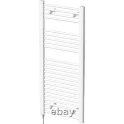 Bathroom Electric Flat Towel Rail Ladder Radiator 1100mm x 500mm White 250W NDT