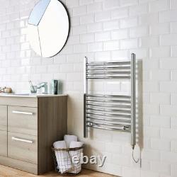 Bathroom Electric Straight Towel Rail Standard on/off 500 x 800mm 150W