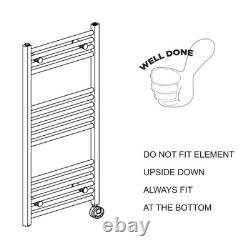 Bathroom Electric Straight Towel Rail Standard on/off 500 x 800mm 150W