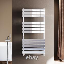 Bathroom Electric Thermostatic Warmer Towel Rail Radiator Flat Panel Heat Timer