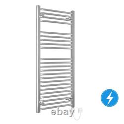 Bathroom Electric Towel Radiator Straight Ladder Heated Towel Rail Chorme White
